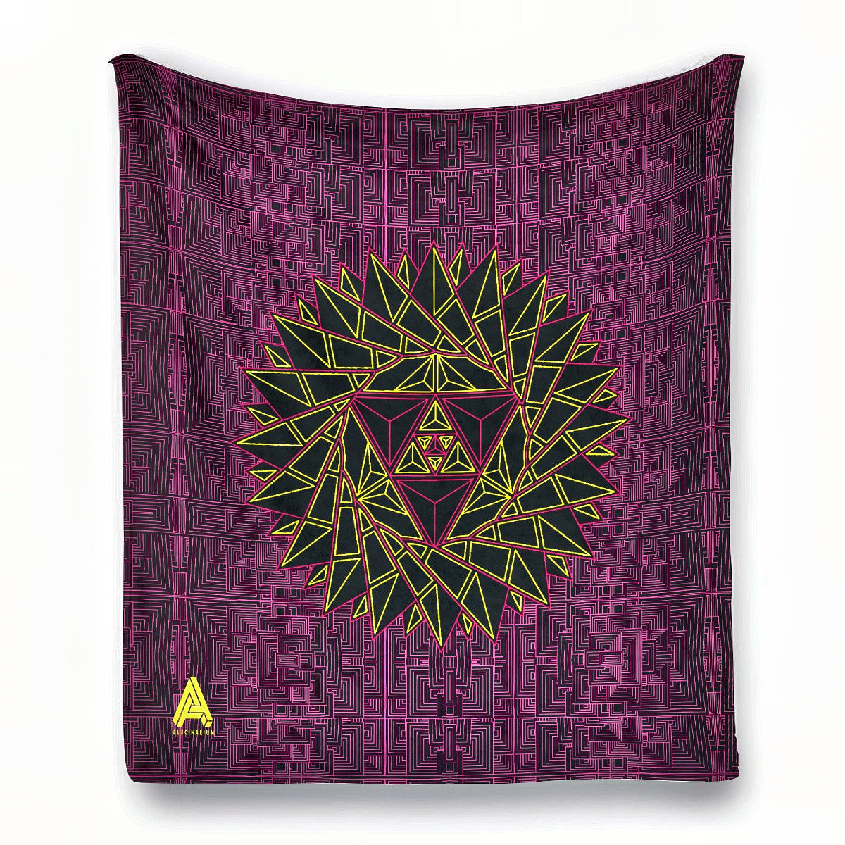 Psychedelic Chill-Out Blanket - Sunshine Pink