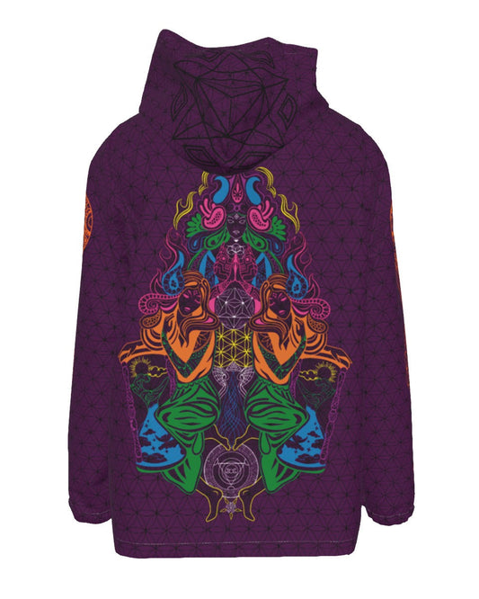 UV Reactive Festival Windbreaker Jacket Sacreè Femme