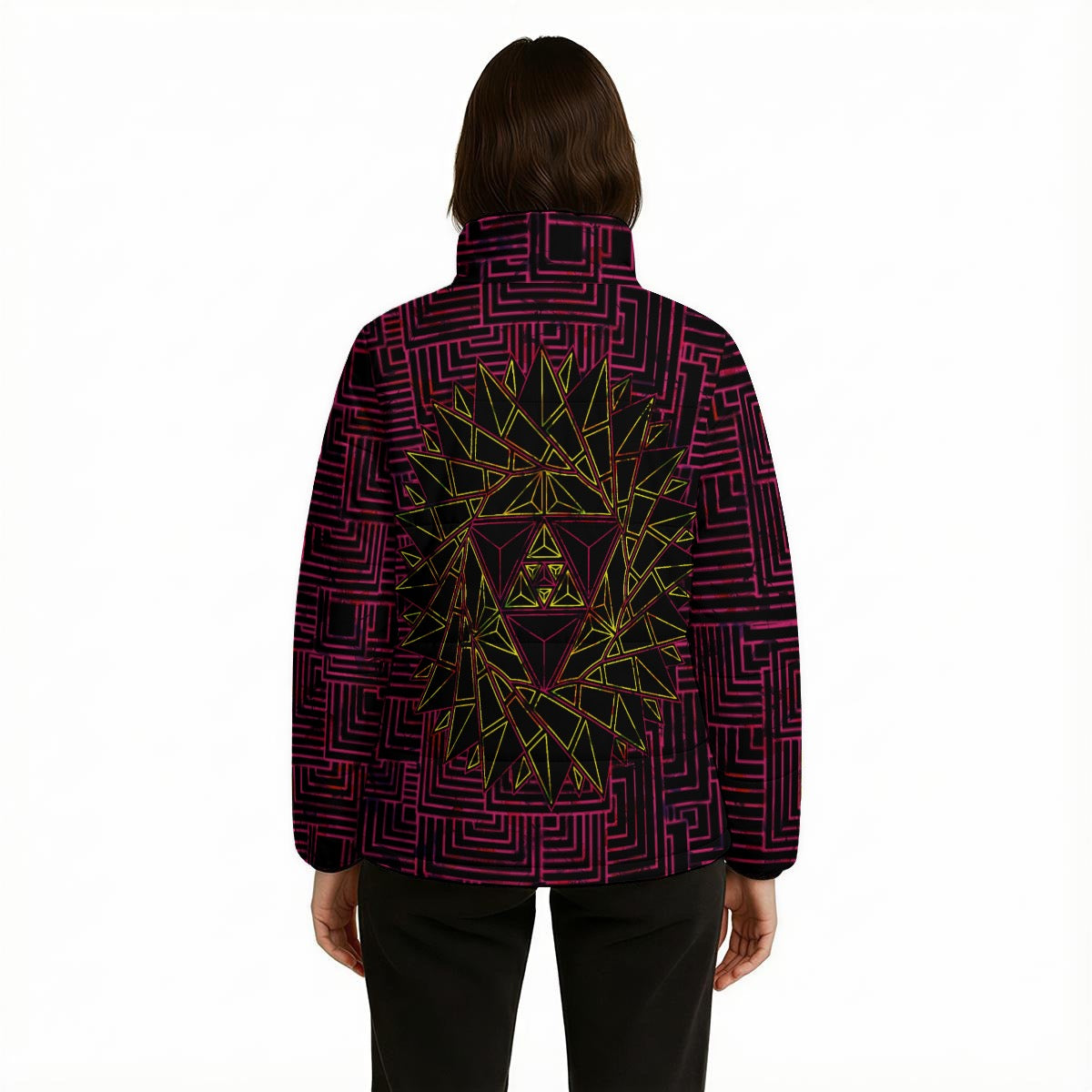 Warm Puffer Jacket Alucinarium - Sunshine Pink