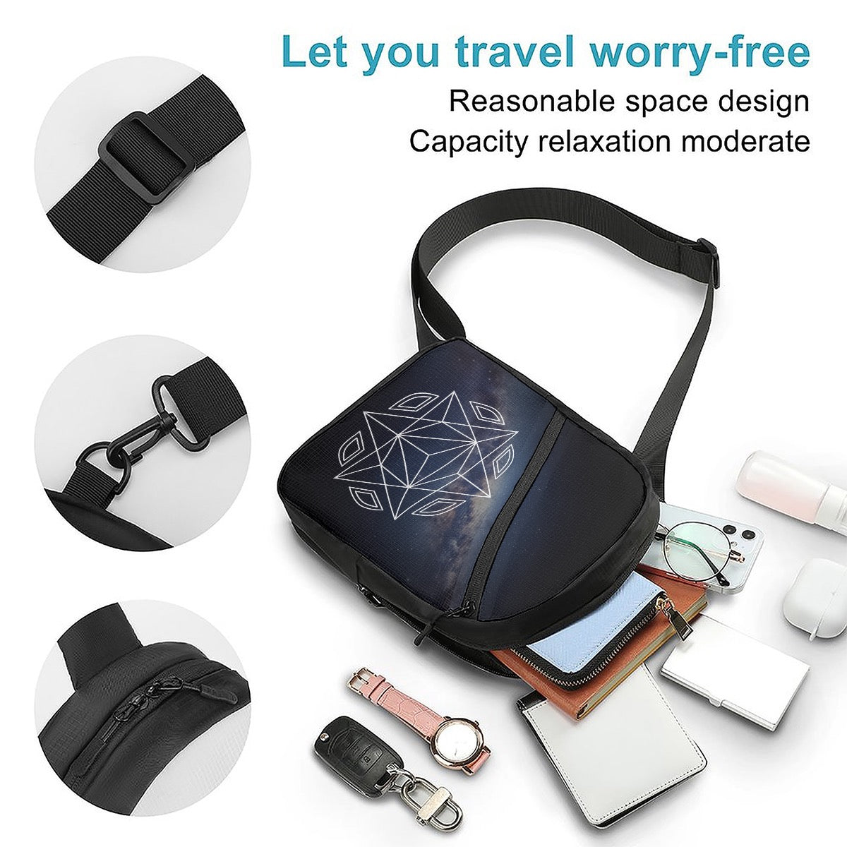 Folding chest bag - Universe