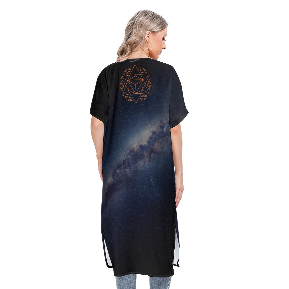 All-Over Print Women's Short Sleeve Cardigan