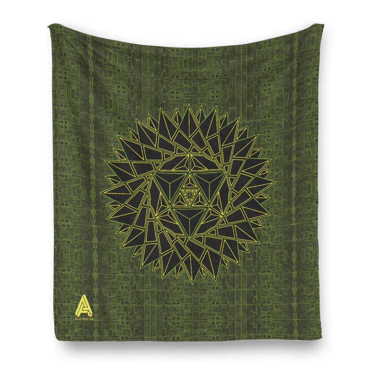 Psychedelic Chill-Out Blanket - Sunshine Green