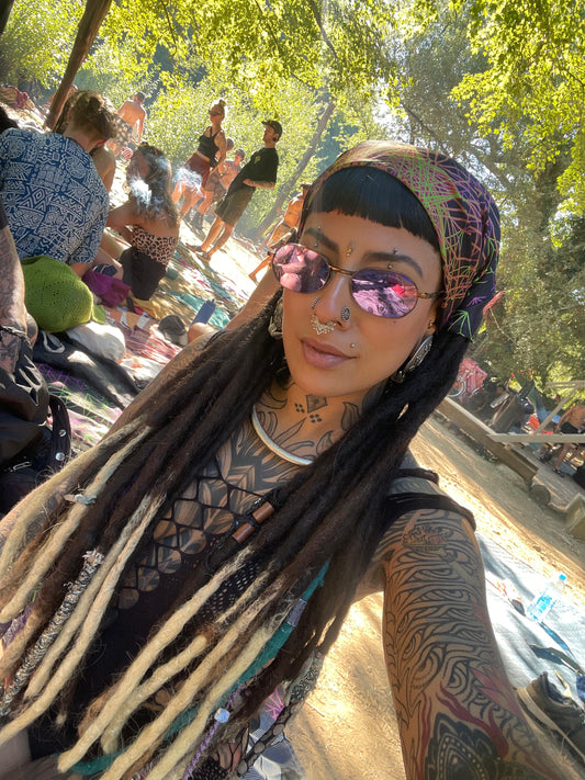 Psychedelic Rave Bandana & Face Mask Cover - Trama Universal