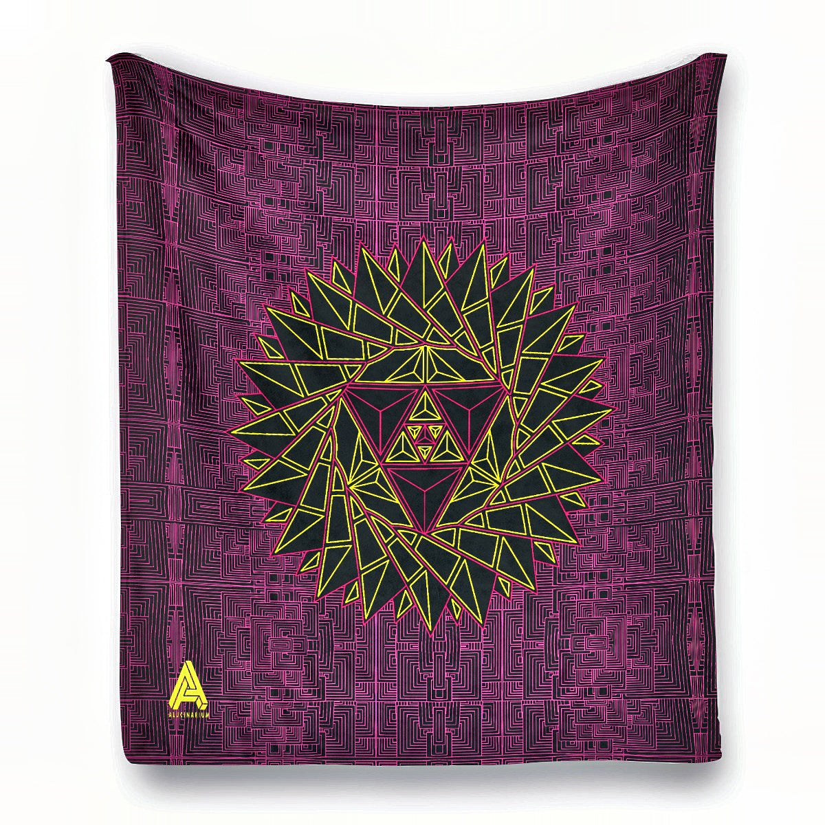 Psychedelic Chill-Out Blanket - Sunshine Pink