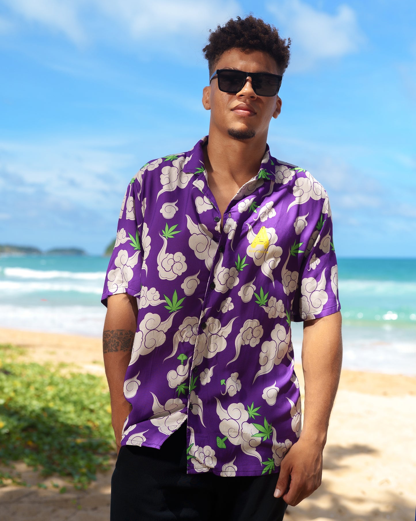 Skullherb Purple shirt
