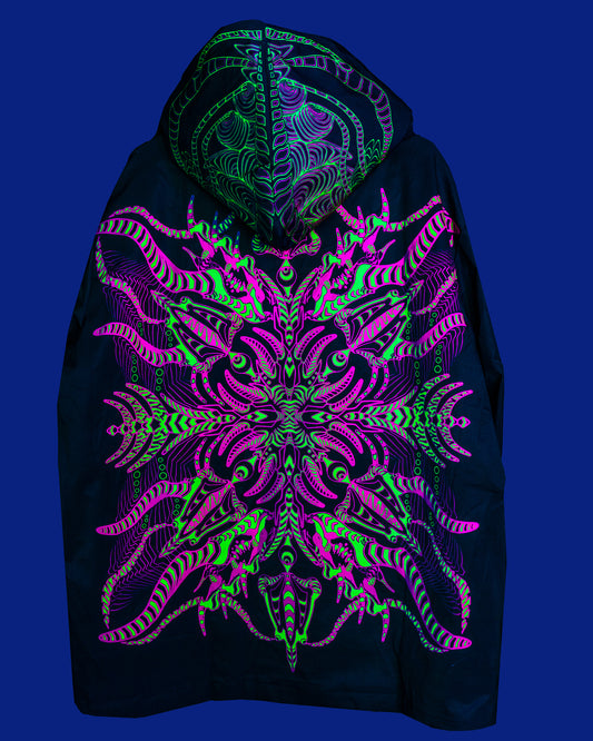 UV Reactive Festival Windbreaker Jacket Neorganic