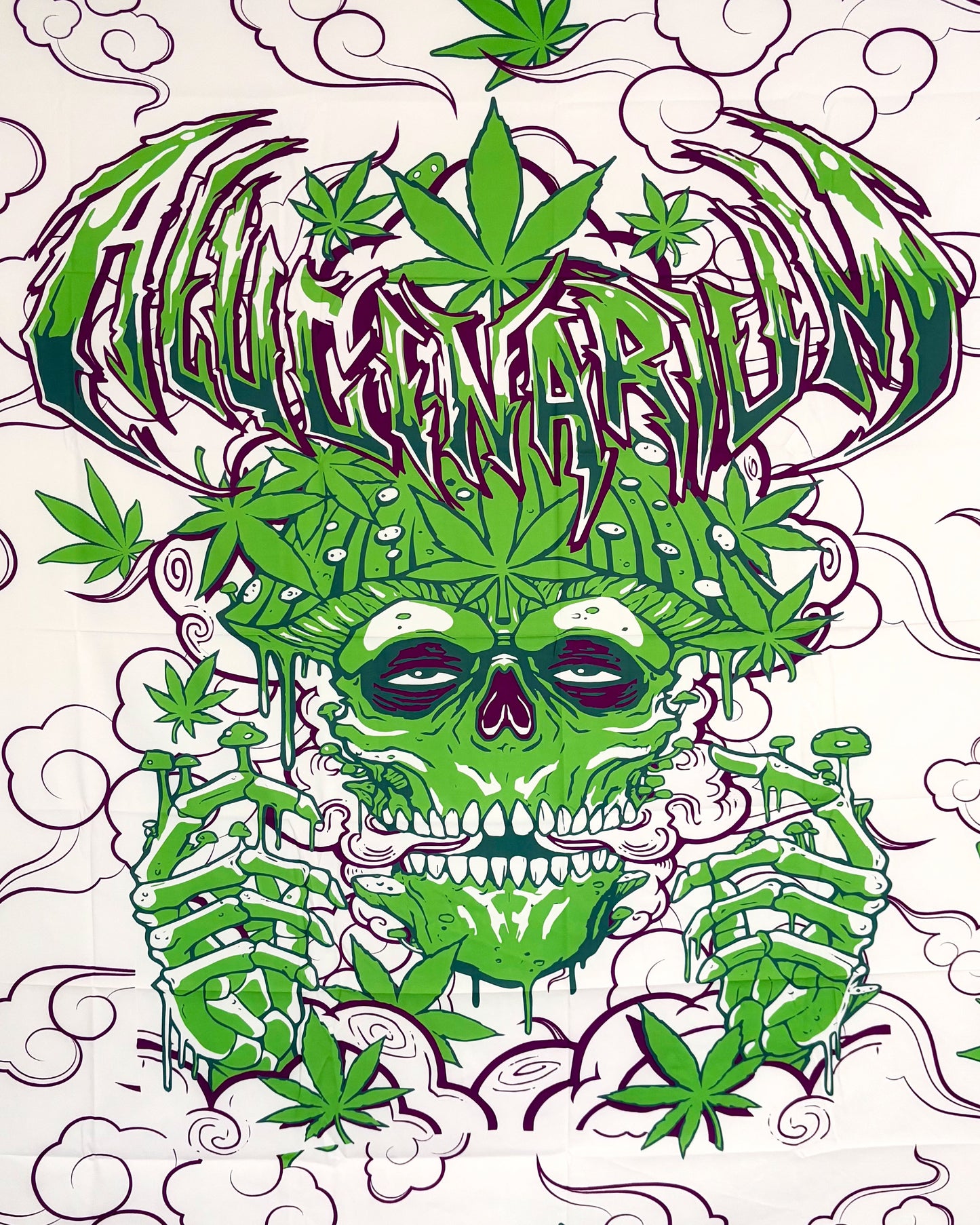 Festival Sarong & Wall Tapestry - Skullherb