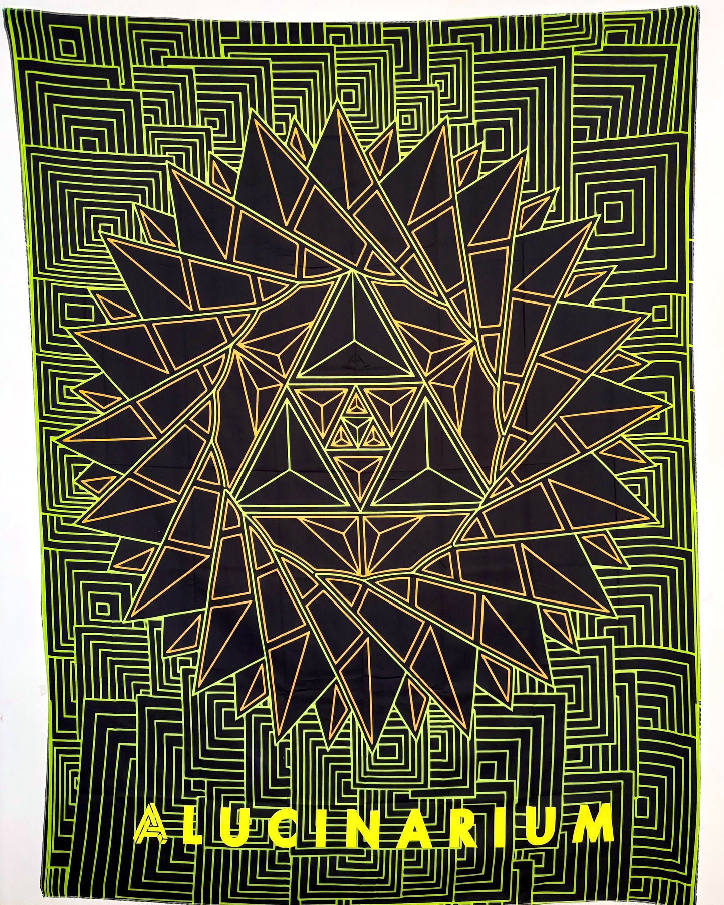Festival Sarong & Wall Tapestry - Sunshine Green