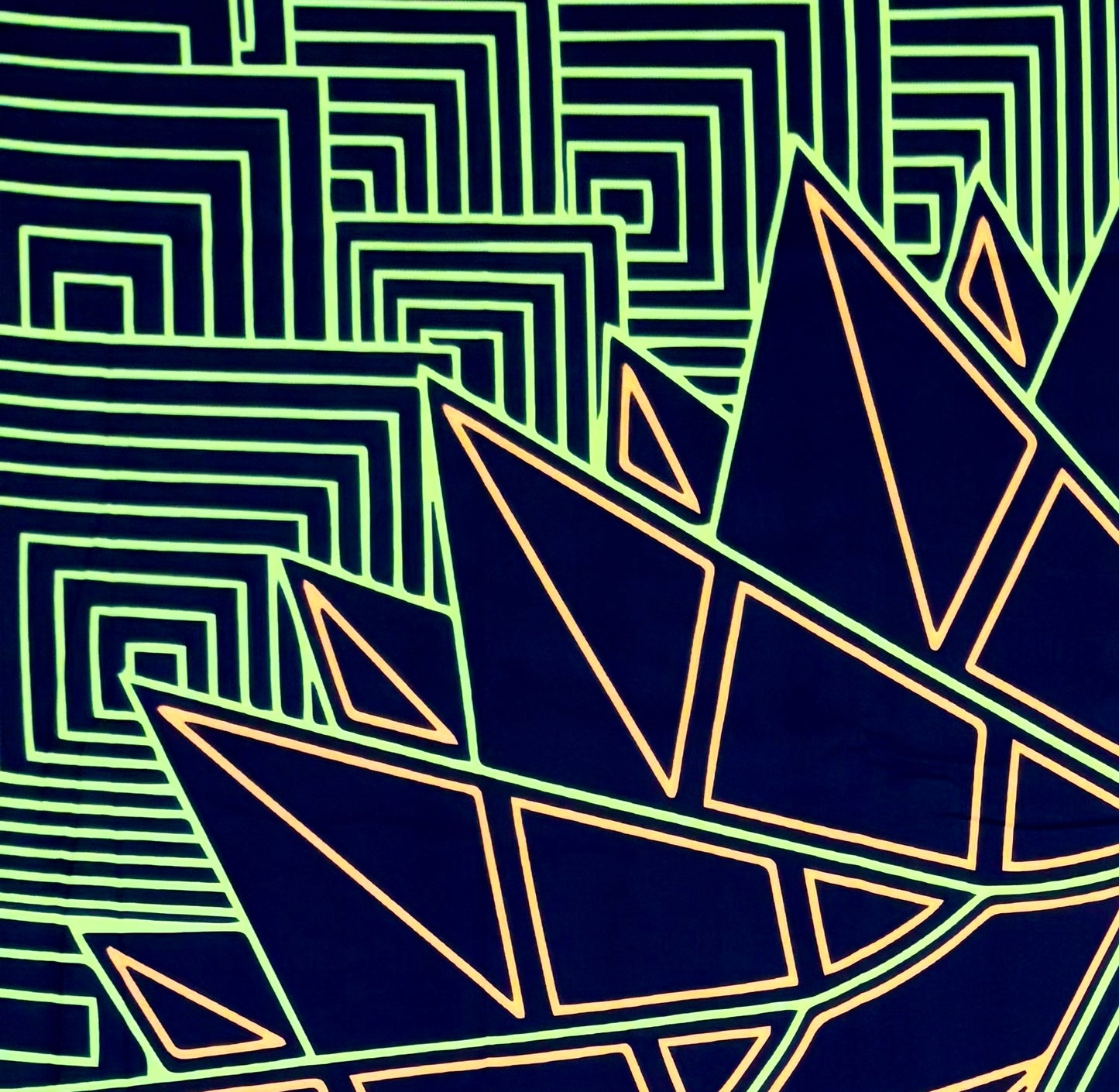 Festival Sarong & Wall Tapestry - Sunshine Green