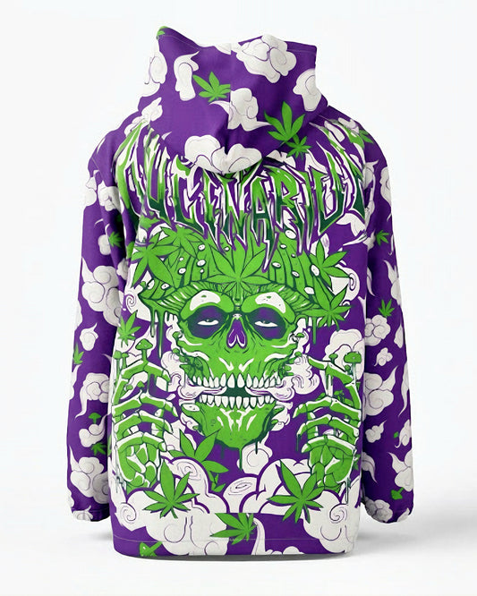 Festival Windbreaker Jacket Skullherb Purple